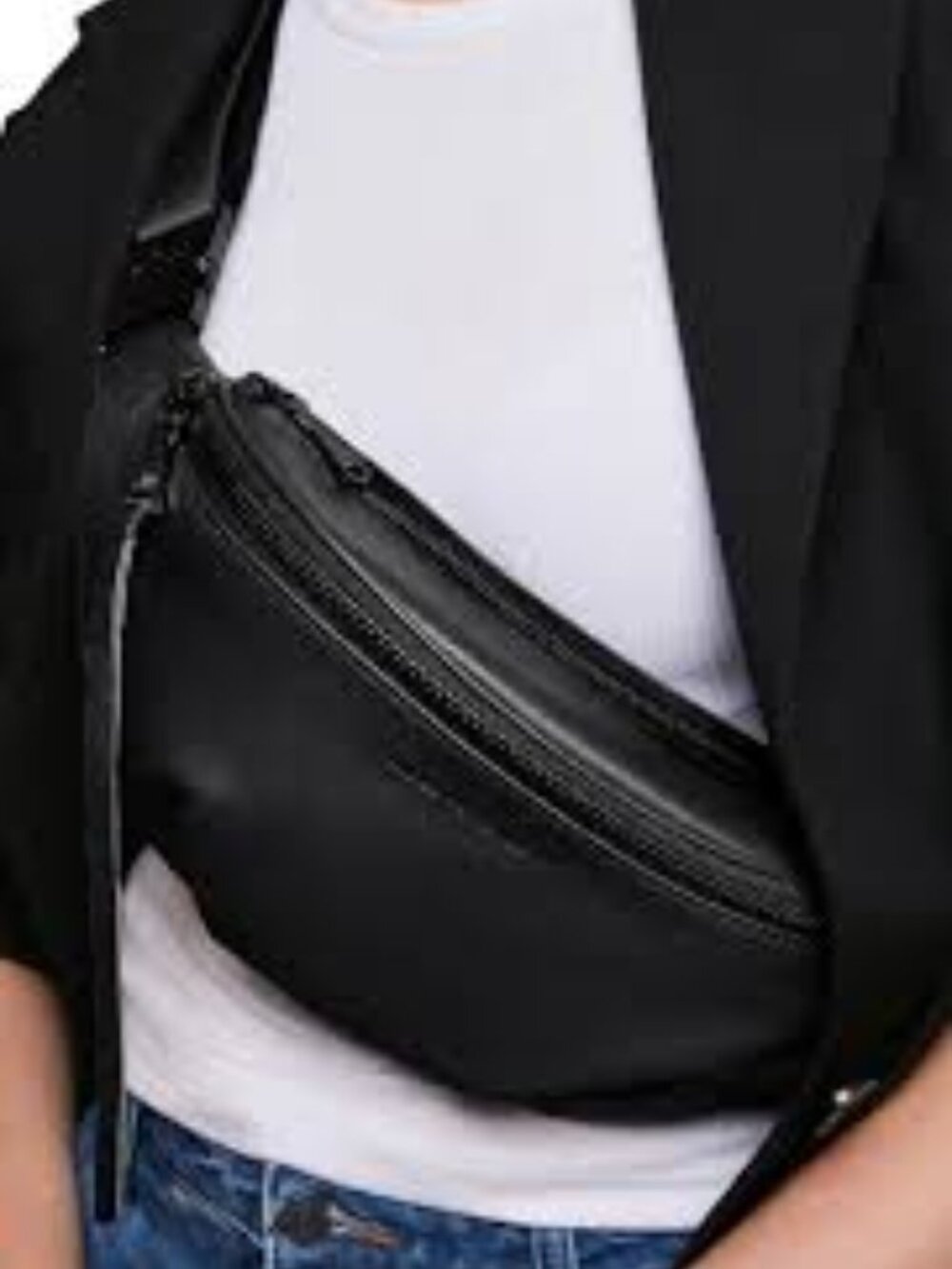 Aimee Kestenberg Cabo Sling Bag- BLACK Leather- New With Tags